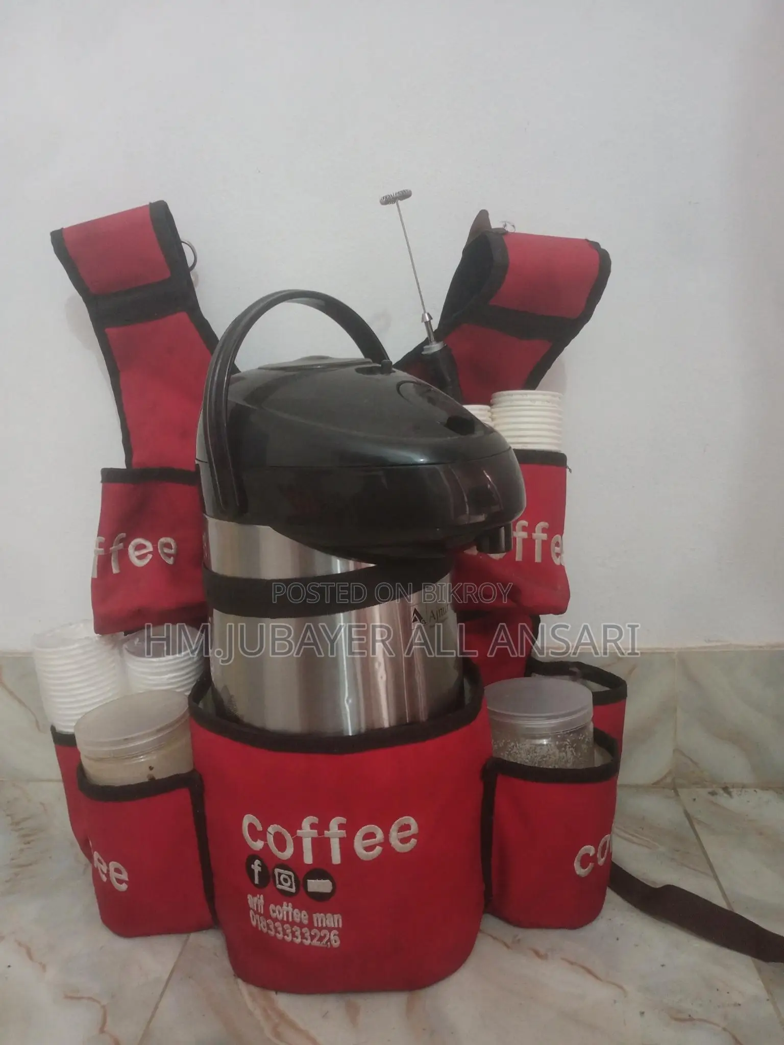 কফির বিক্রি করার সেটআপ