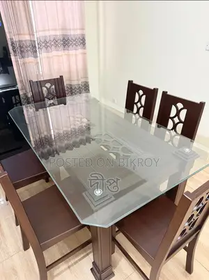 ৬ সিটের ডাইনিং টেবিল-চেয়ার সেট / 6 Seat Dining Set