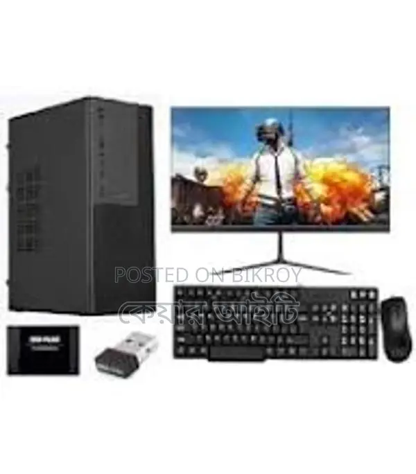 Full new desktop pc with monitor 19 inchi