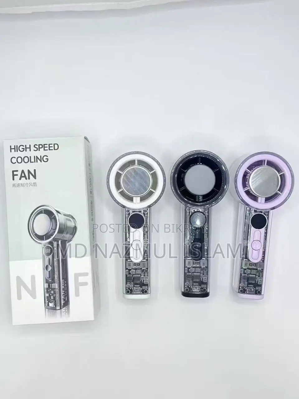 High-Speed Turbo Cooling Fan X05 - Portable & Rechargeable