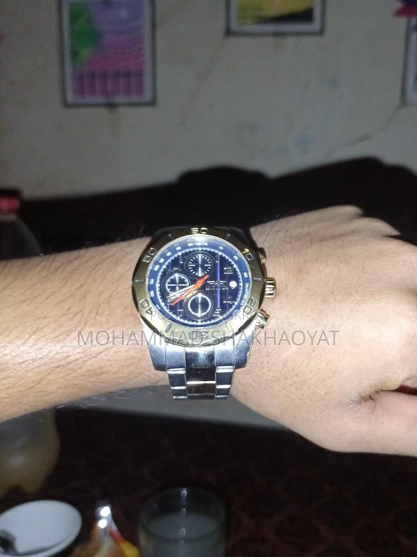 Invicta Pro Diver 16082 Gold Tone Chronograph