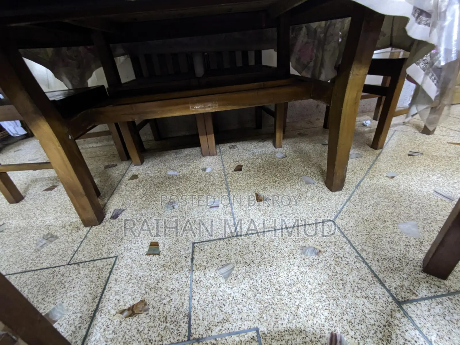 Sturdy Teak Wood Dining Set