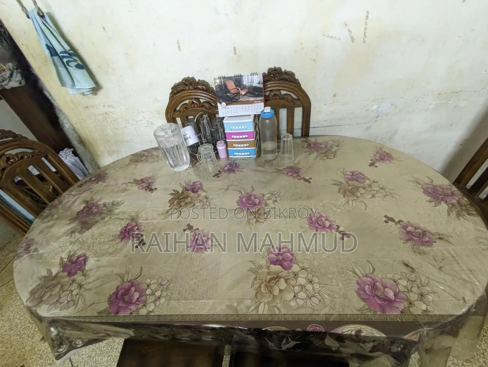 Sturdy Teak Wood Dining Set