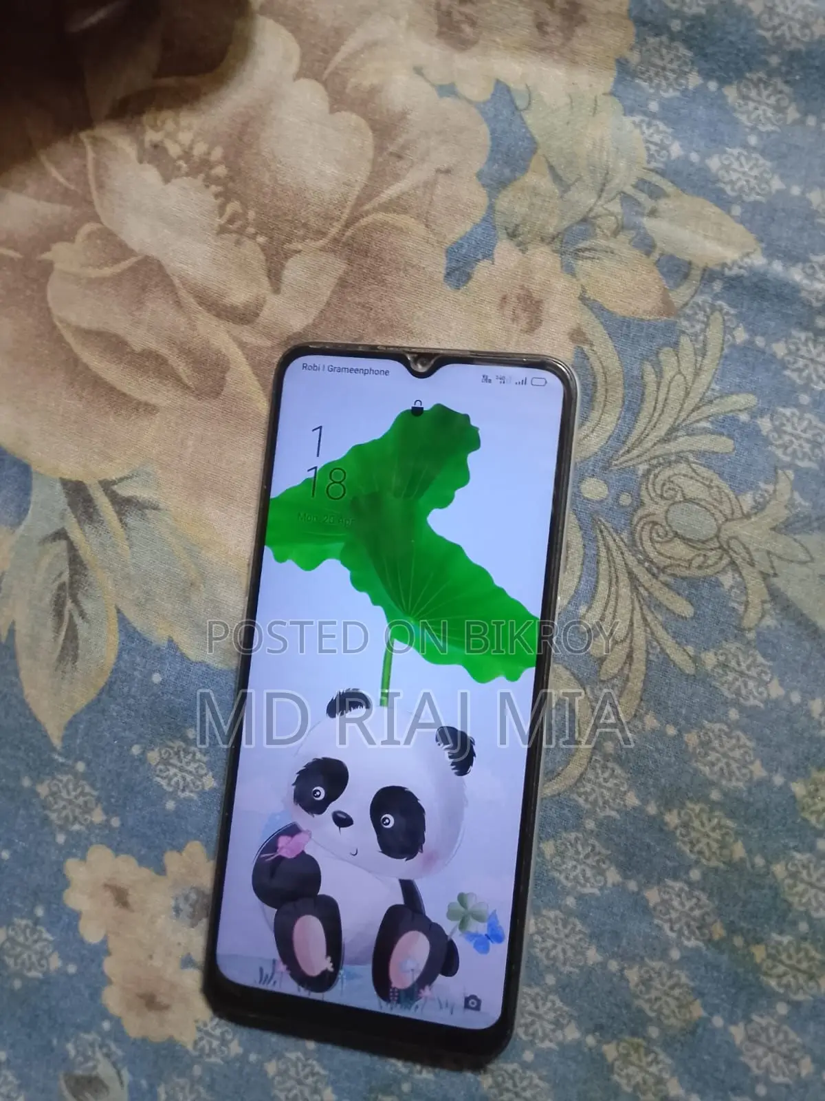 OPPO A16 ফোনটি সাদা কালার (Used)
