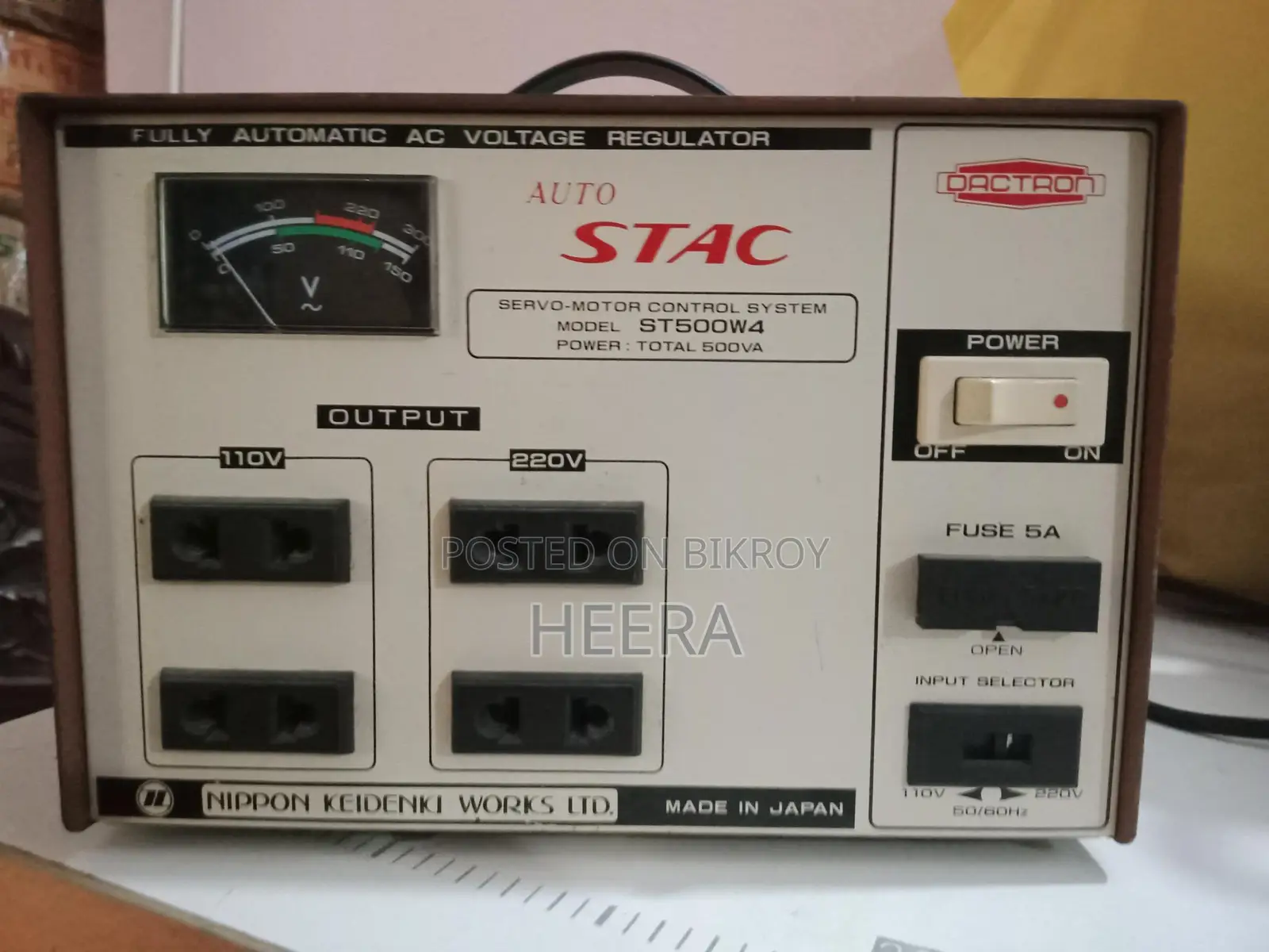Stac Voltage Regulator Japan