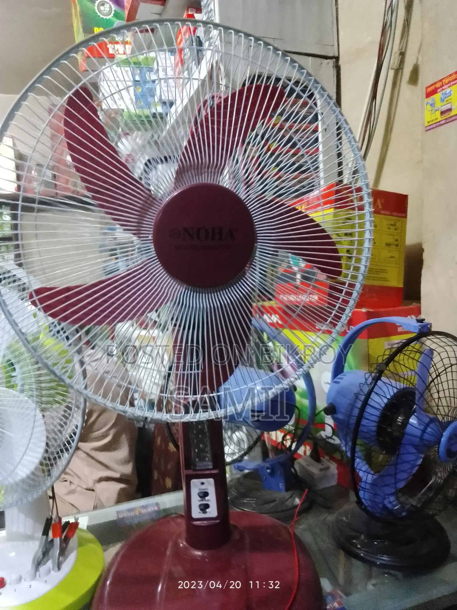 Fan with 15-hour backup