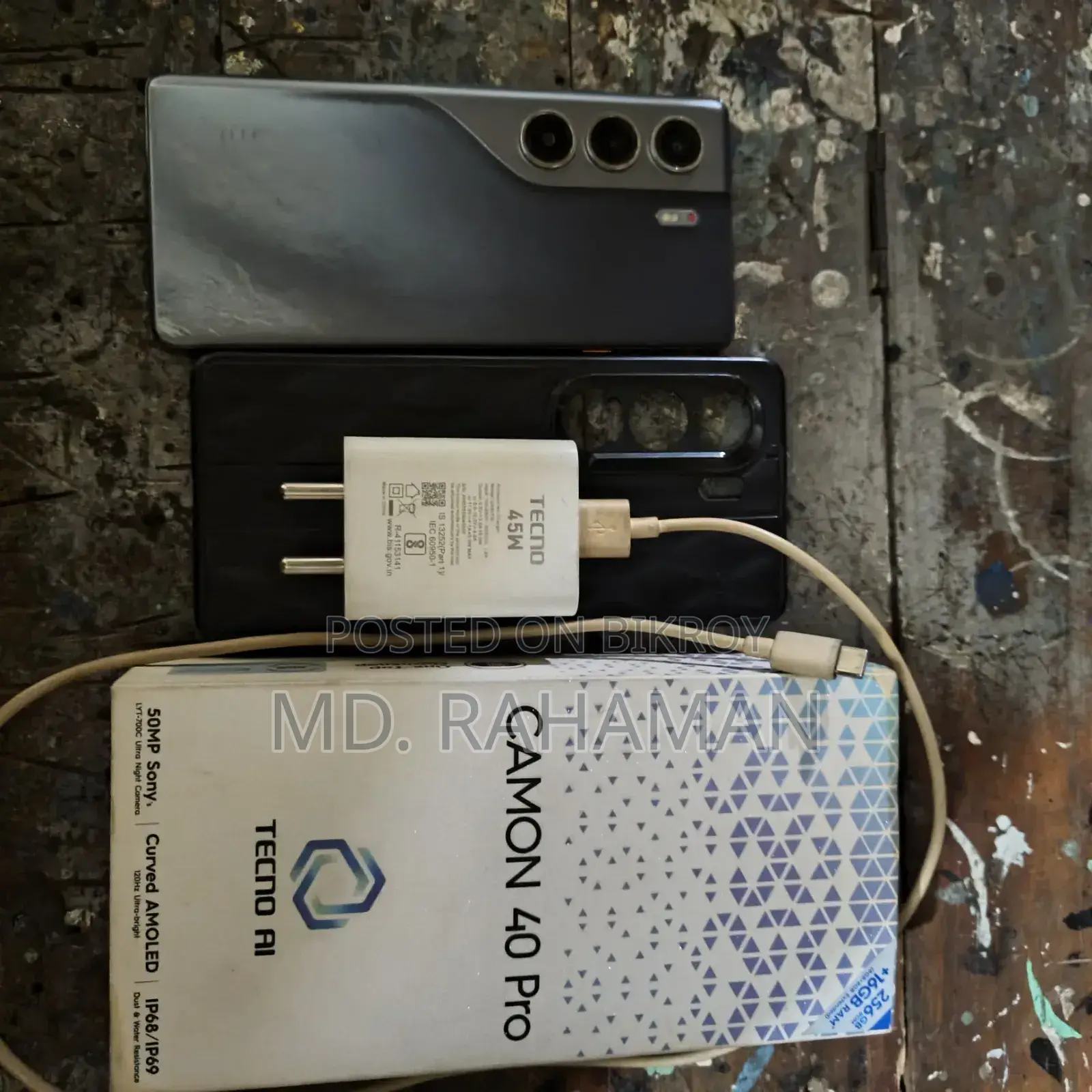 New Tecno Camon 40 Pro 5G 256 GB Black