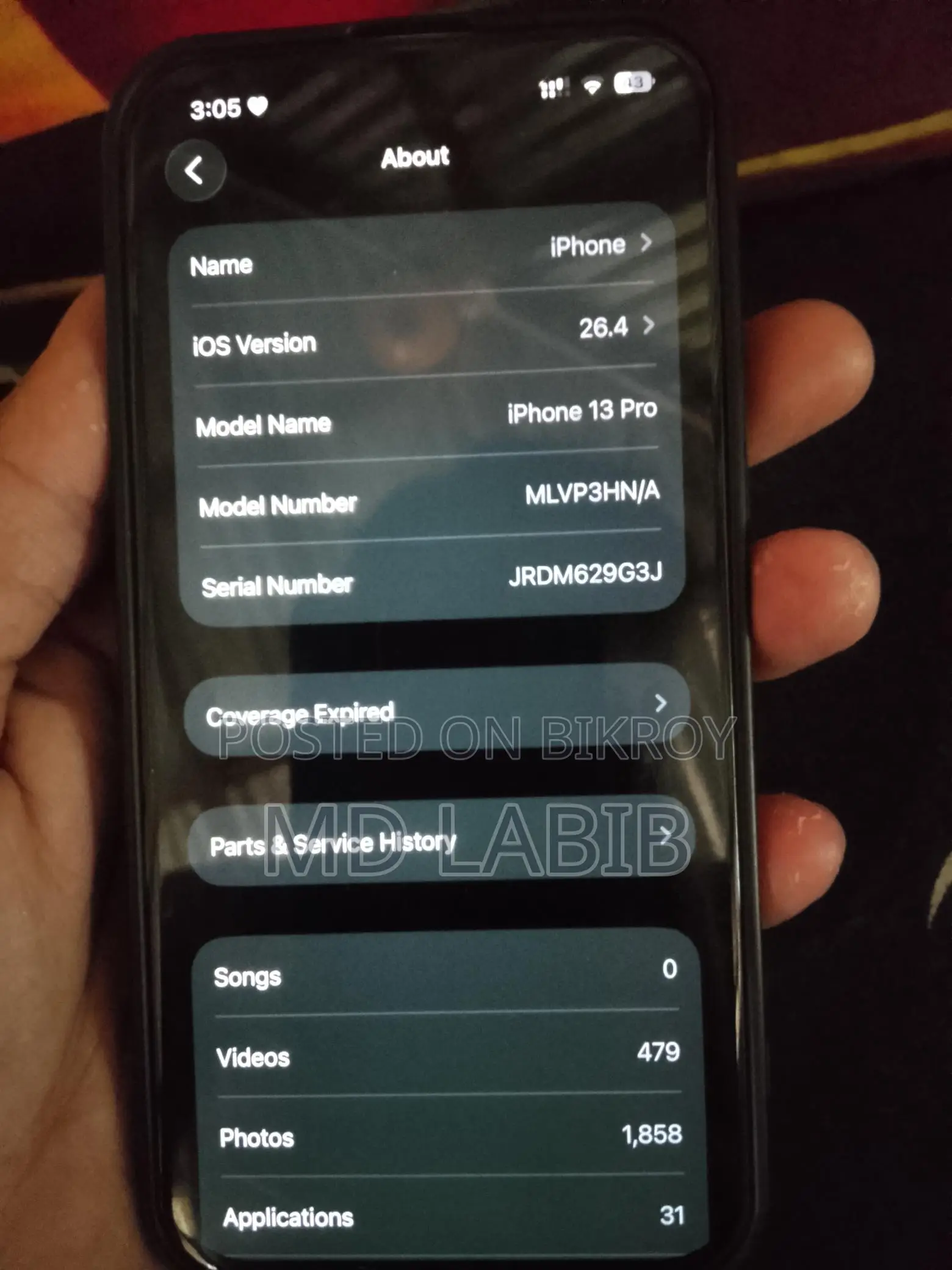 Apple iPhone 13 Pro . (Used)
