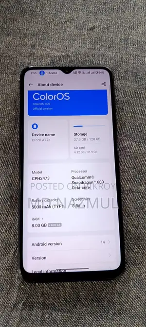 OPPO A77 (Used)