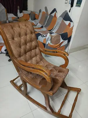 Original Teak Wood Rocking Chair
