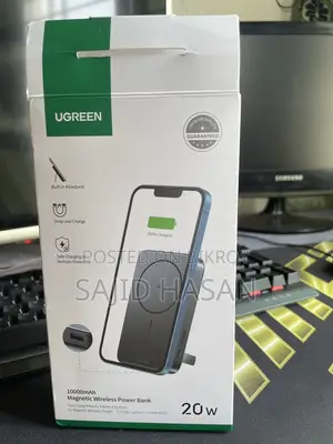 Ugreen PB206 15086 10000mah Foldable Kickstand Magnetic Power Bank