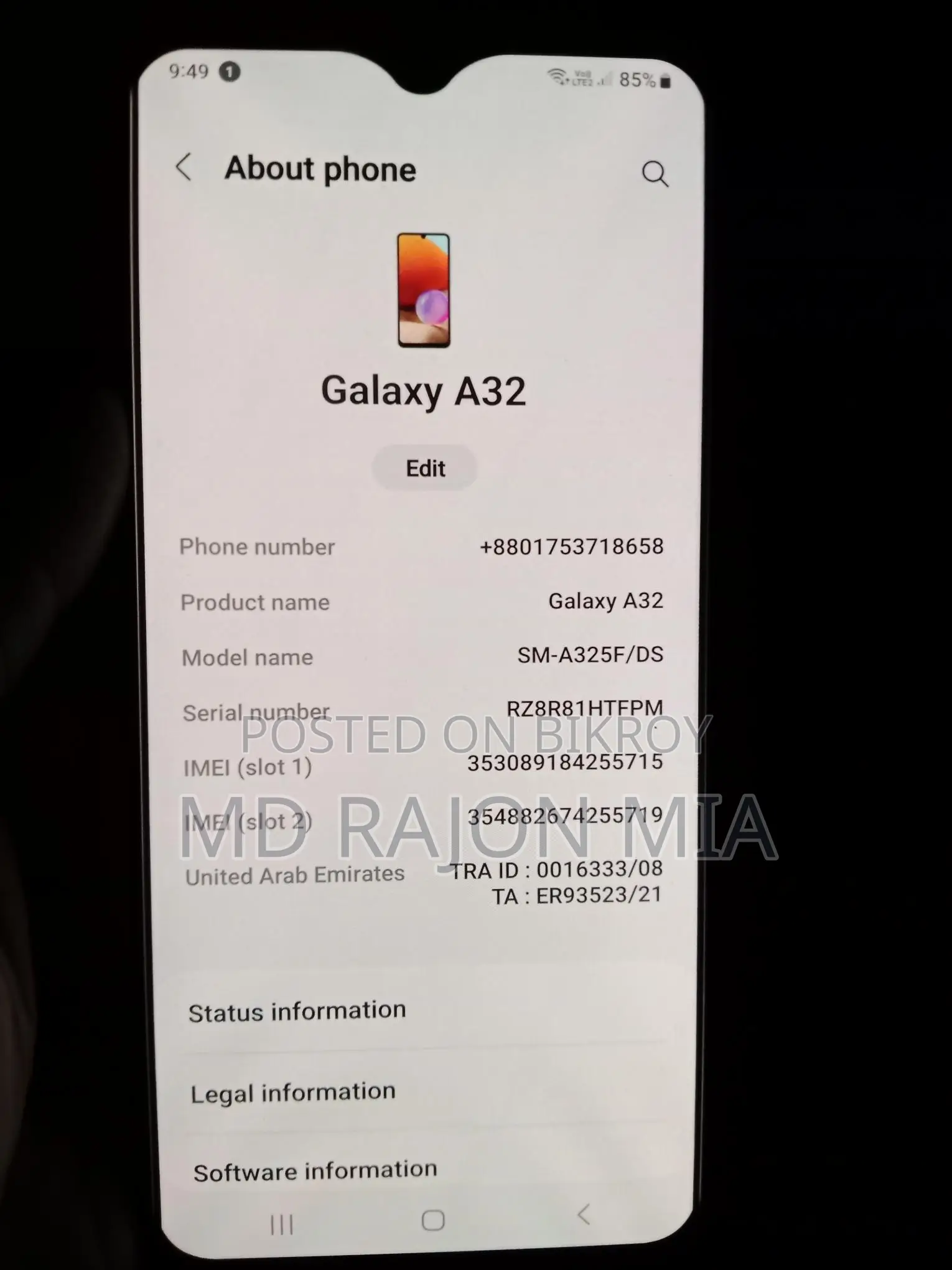 Samsung Galaxy A32 128 GB Gray