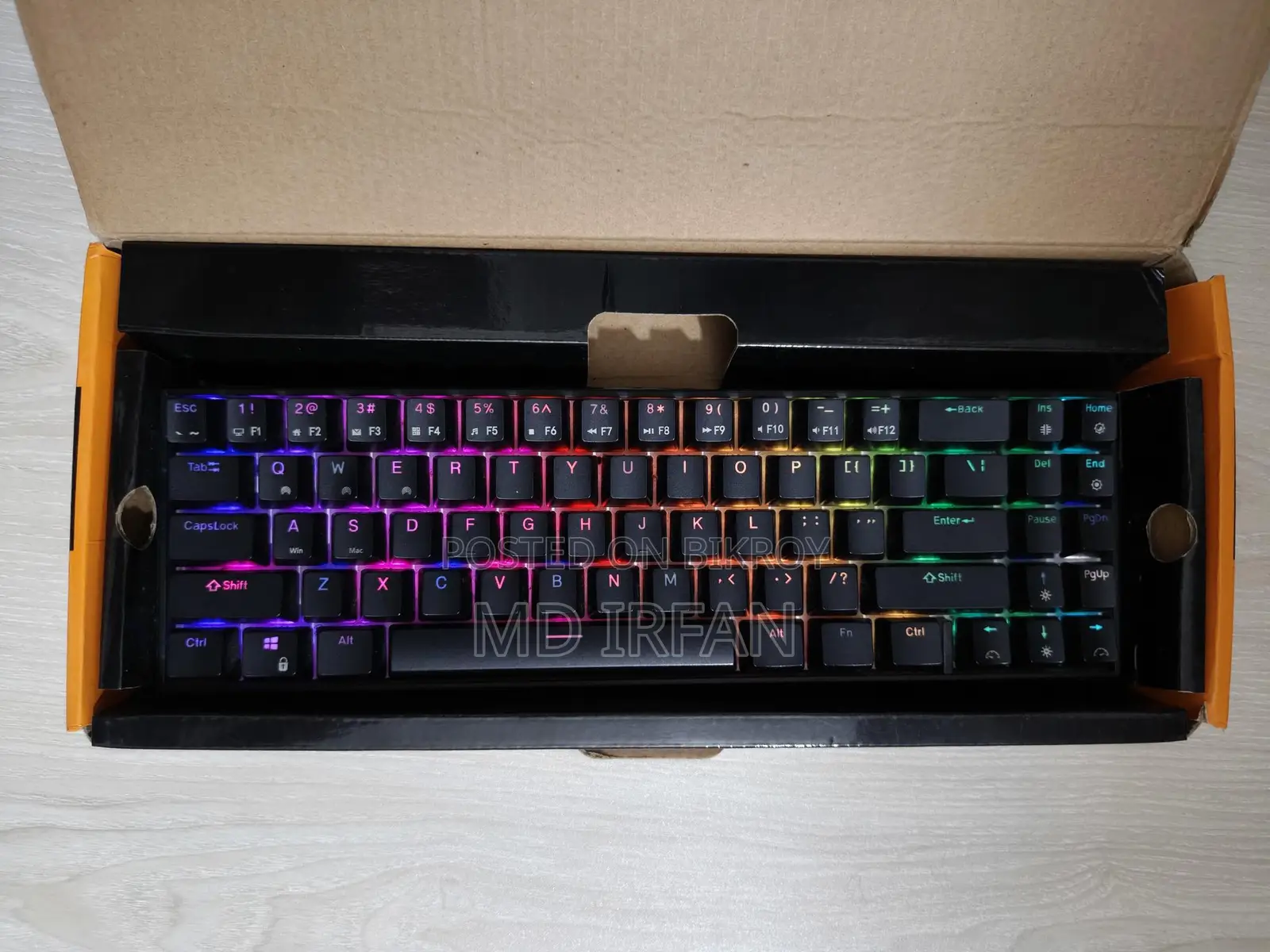 rk Royal Kludge RK71 RGB Keyboard Black