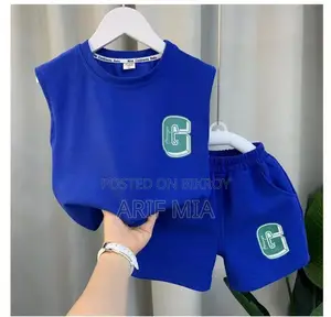 Kids Summer Sleeveless T-Shirt & Shorts Set
