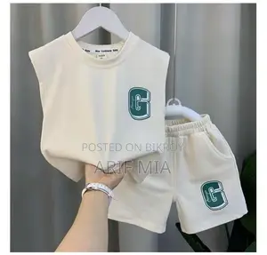 Kids Summer Sleeveless T-Shirt & Shorts Set