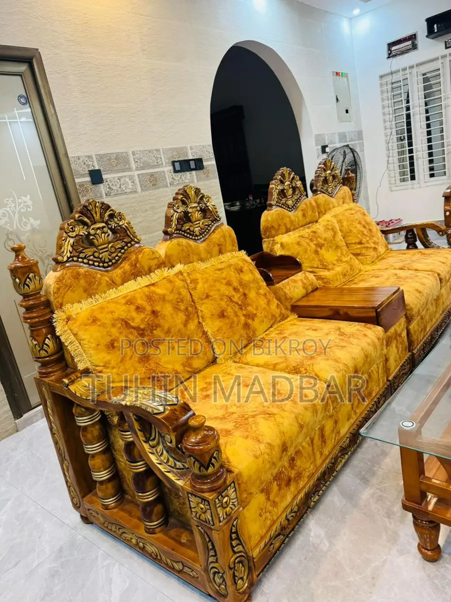 Teak Wood Sofa Set Custom Made