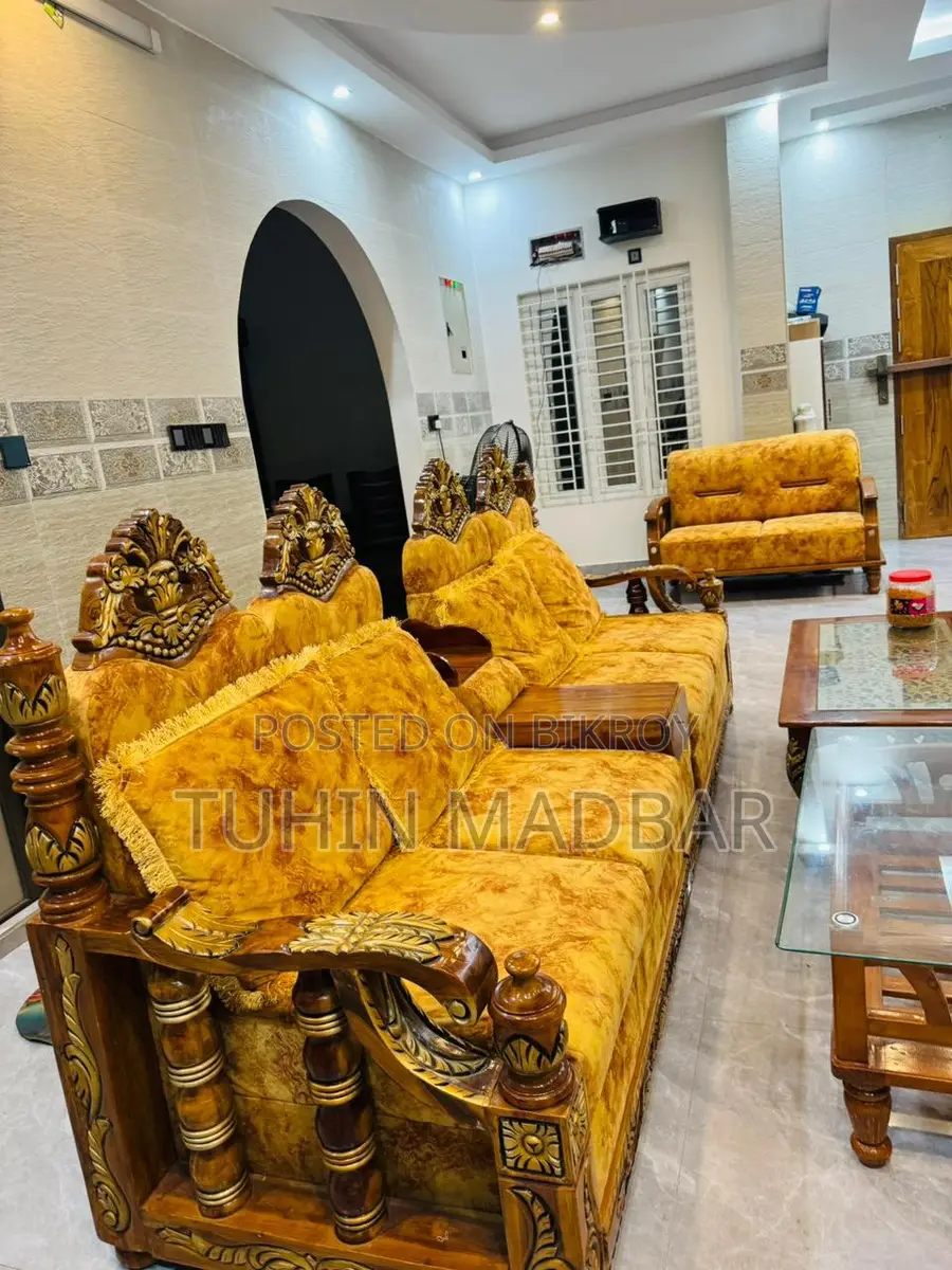 Teak Wood Sofa Set Custom Made