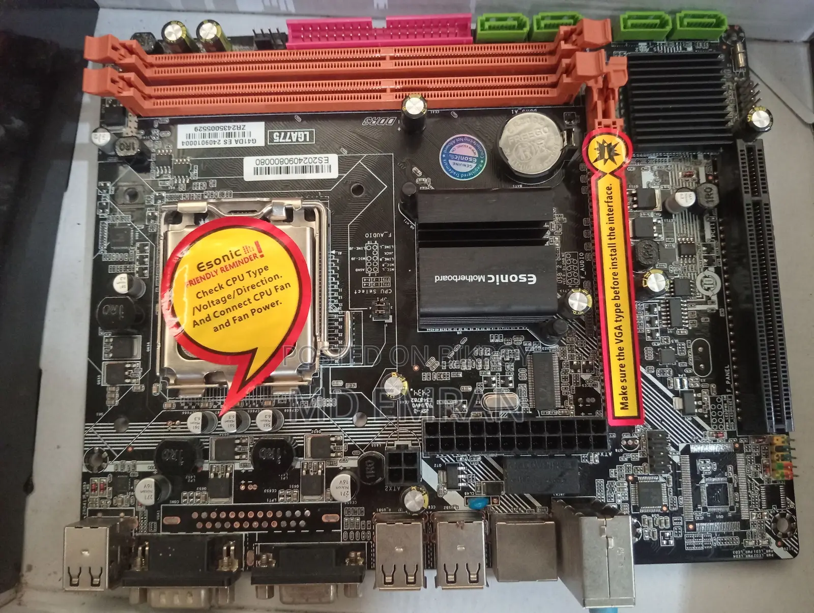 Esonic G41 Motherboard Dual Core