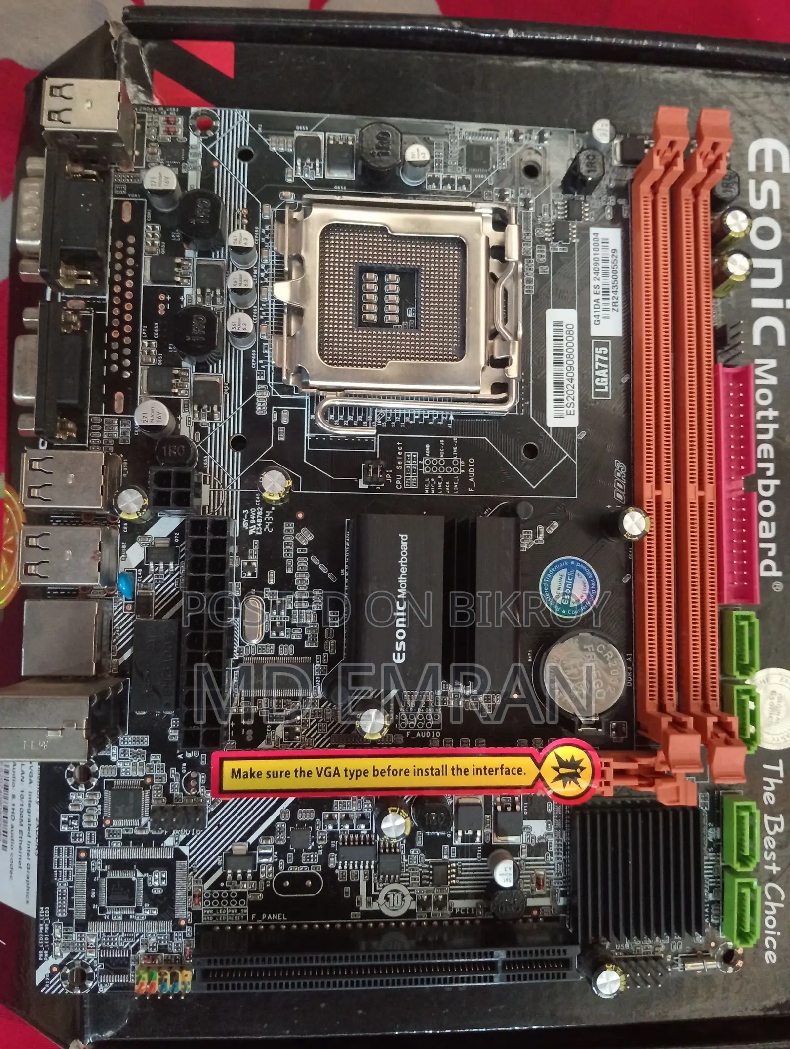 Esonic G41 Motherboard Dual Core