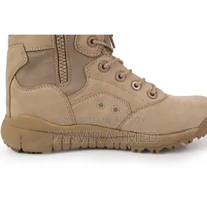 Hiking Boot - Sandy Color Suede Leather Air Cooled