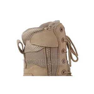 Hiking Boot - Sandy Color Suede Leather Air Cooled
