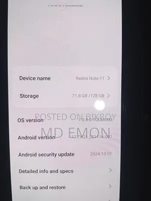 Xiaomi Redmi Note 11 . (Used)