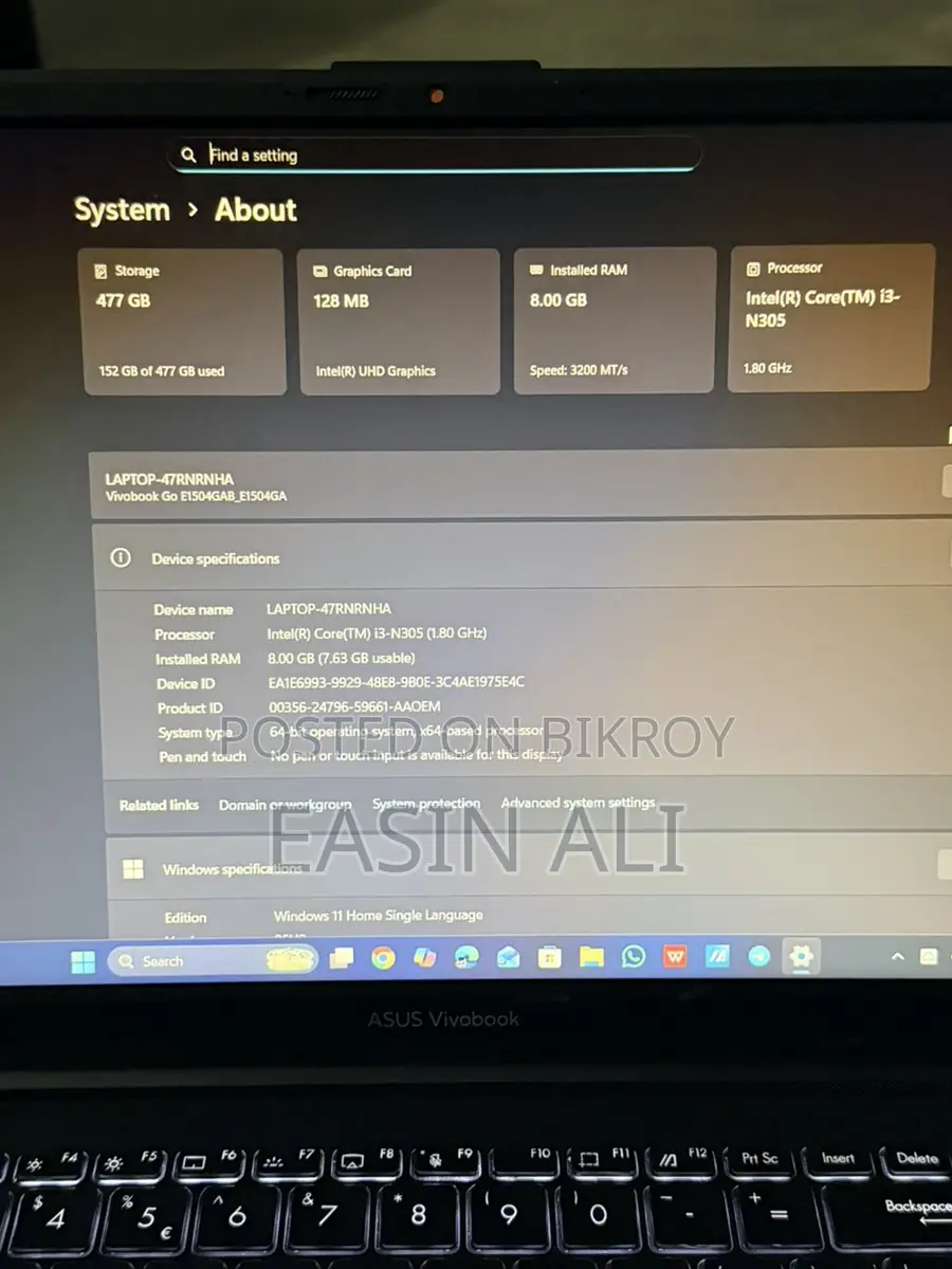 Asus Vivobook Go E1504gab_e1504ga