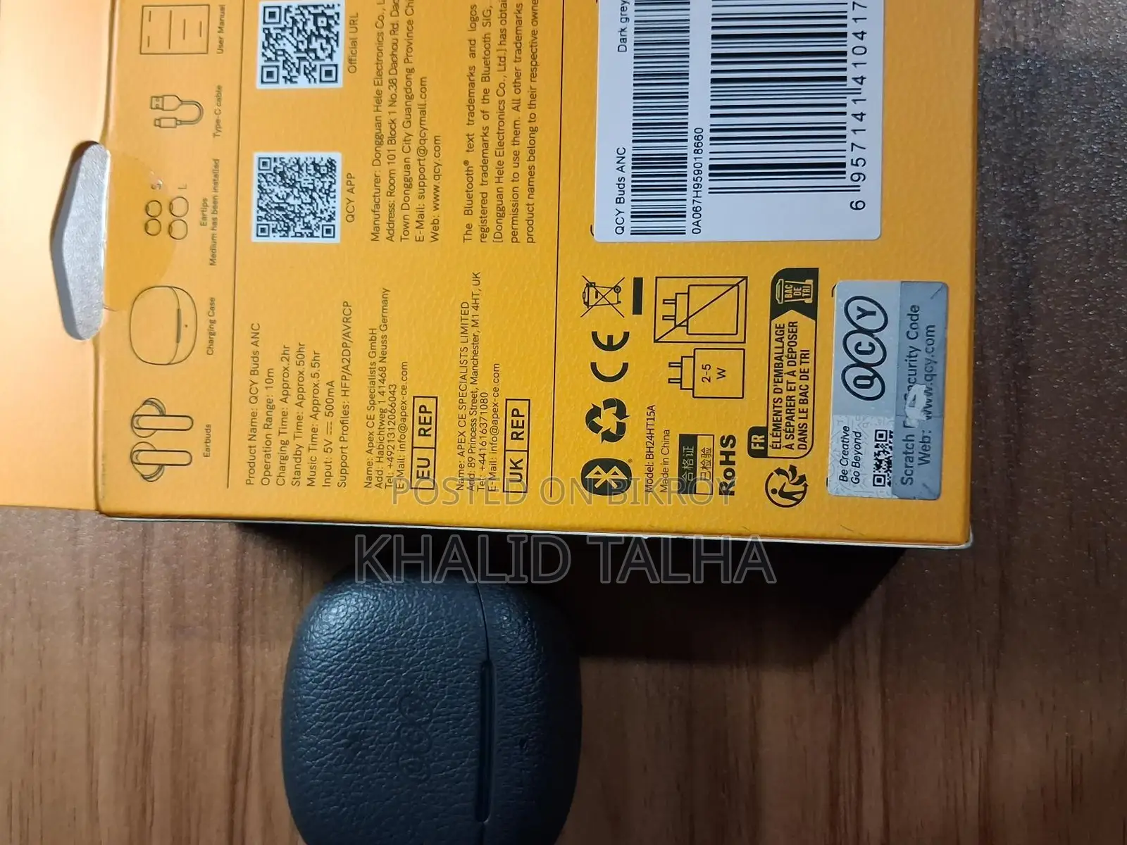 QCY ANC HT15 45dB Adaptive Wireless Earbuds
