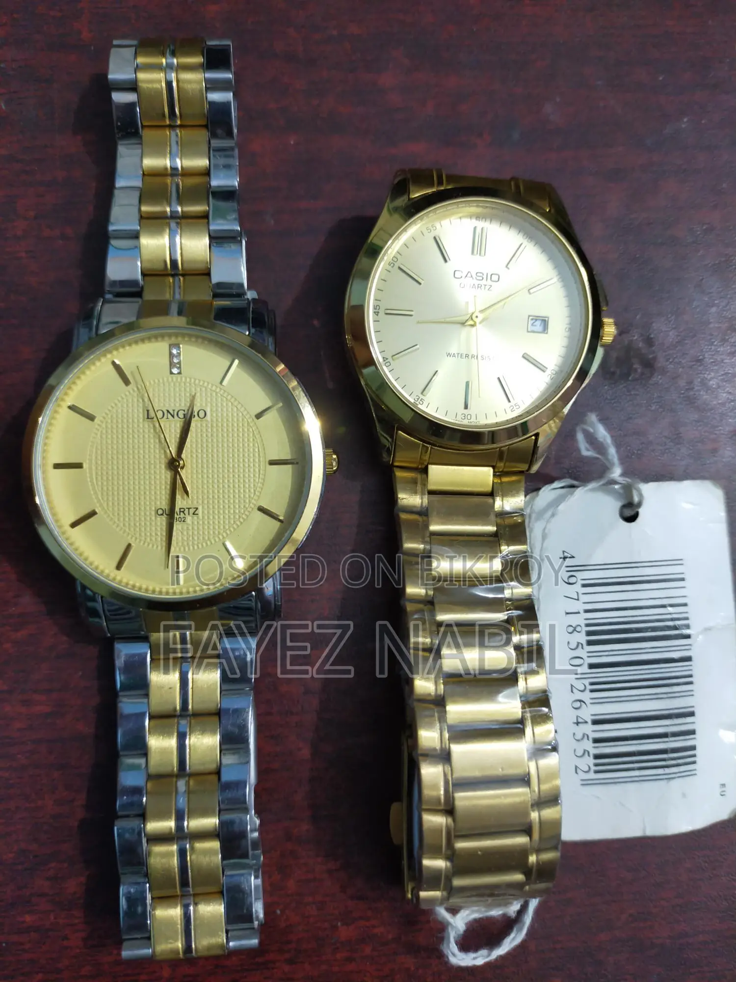 Casio and Longbo Watches