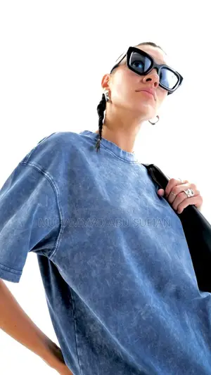 Acid Wash Drop Shoulder T-shirt