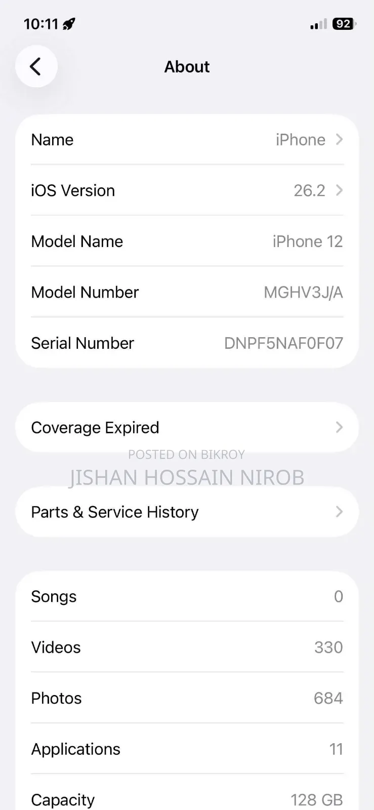 Apple iPhone 12 128 GB White
