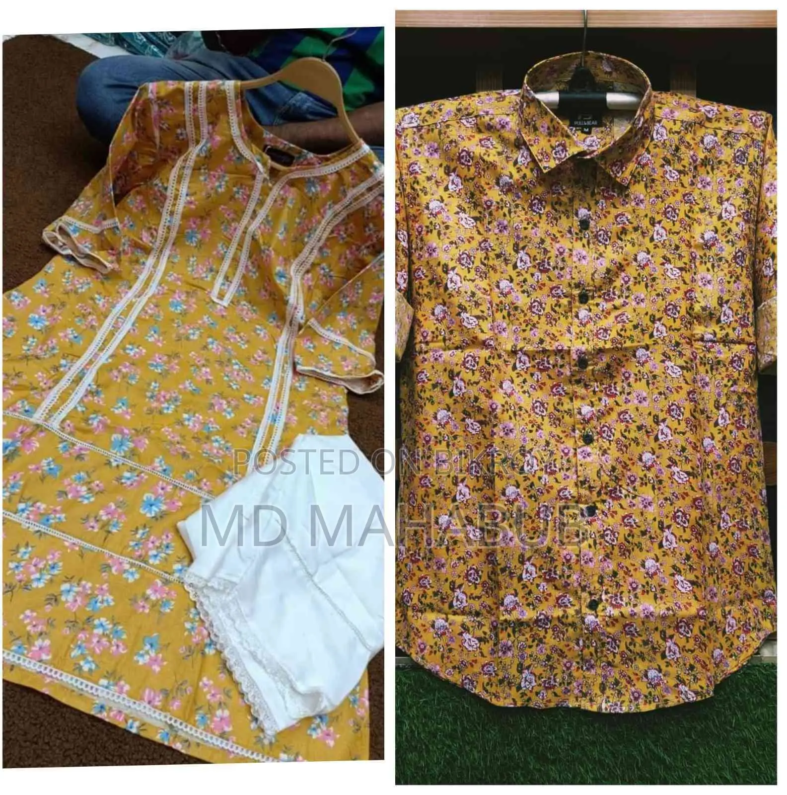 Couple Set Shirt Two-Piece Combo