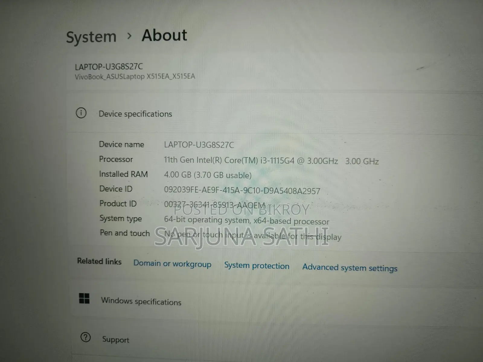 ASUS Laptop for Sale