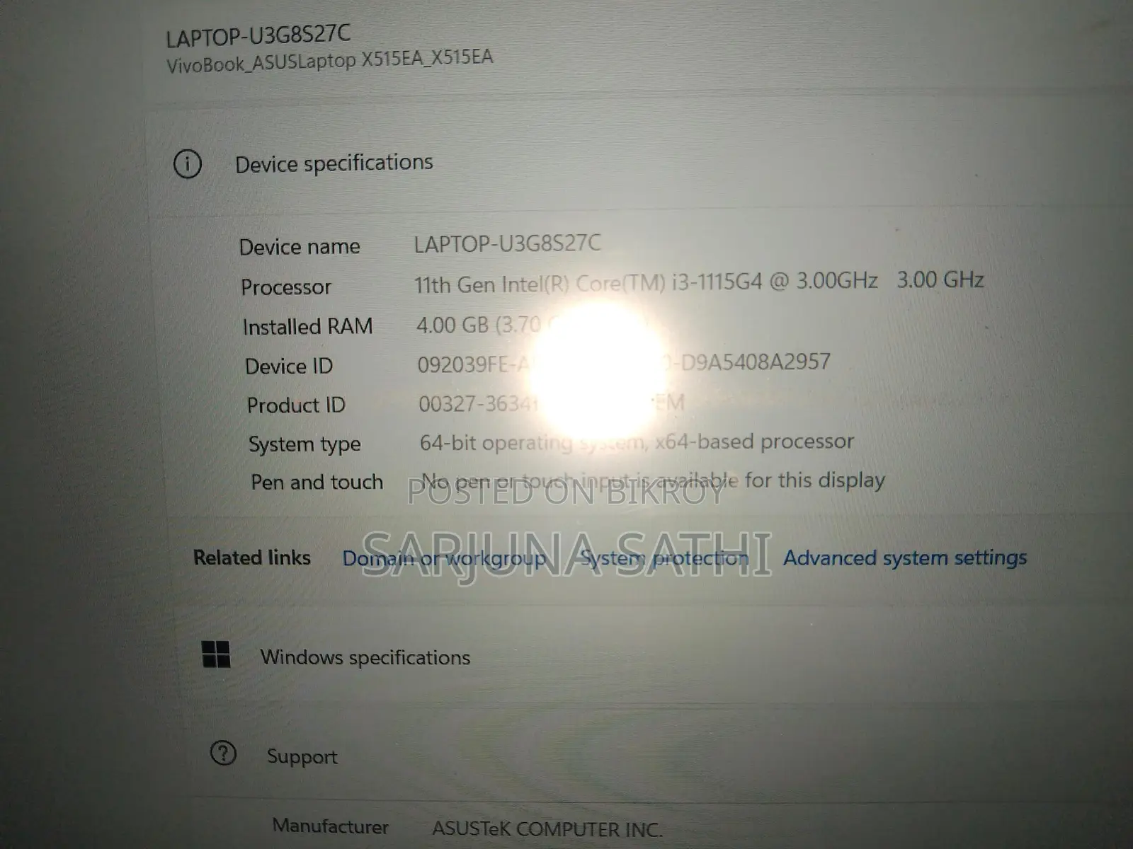ASUS Laptop for Sale