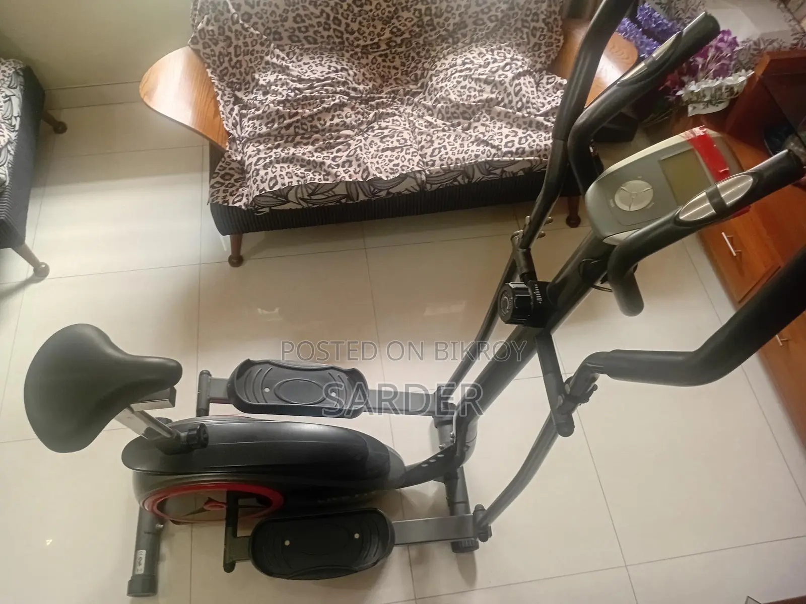 Boost Your Fitness with 2-in-1 Elliptical Trainer Exercise Bike