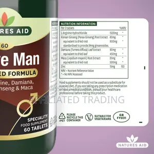 Natures Aid Active Man - 60 Tablets - Made in UK