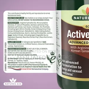 Natures Aid Active Man - 60 Tablets - Made in UK