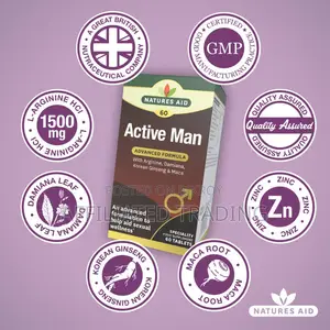 Natures Aid Active Man - 60 Tablets - Made in UK