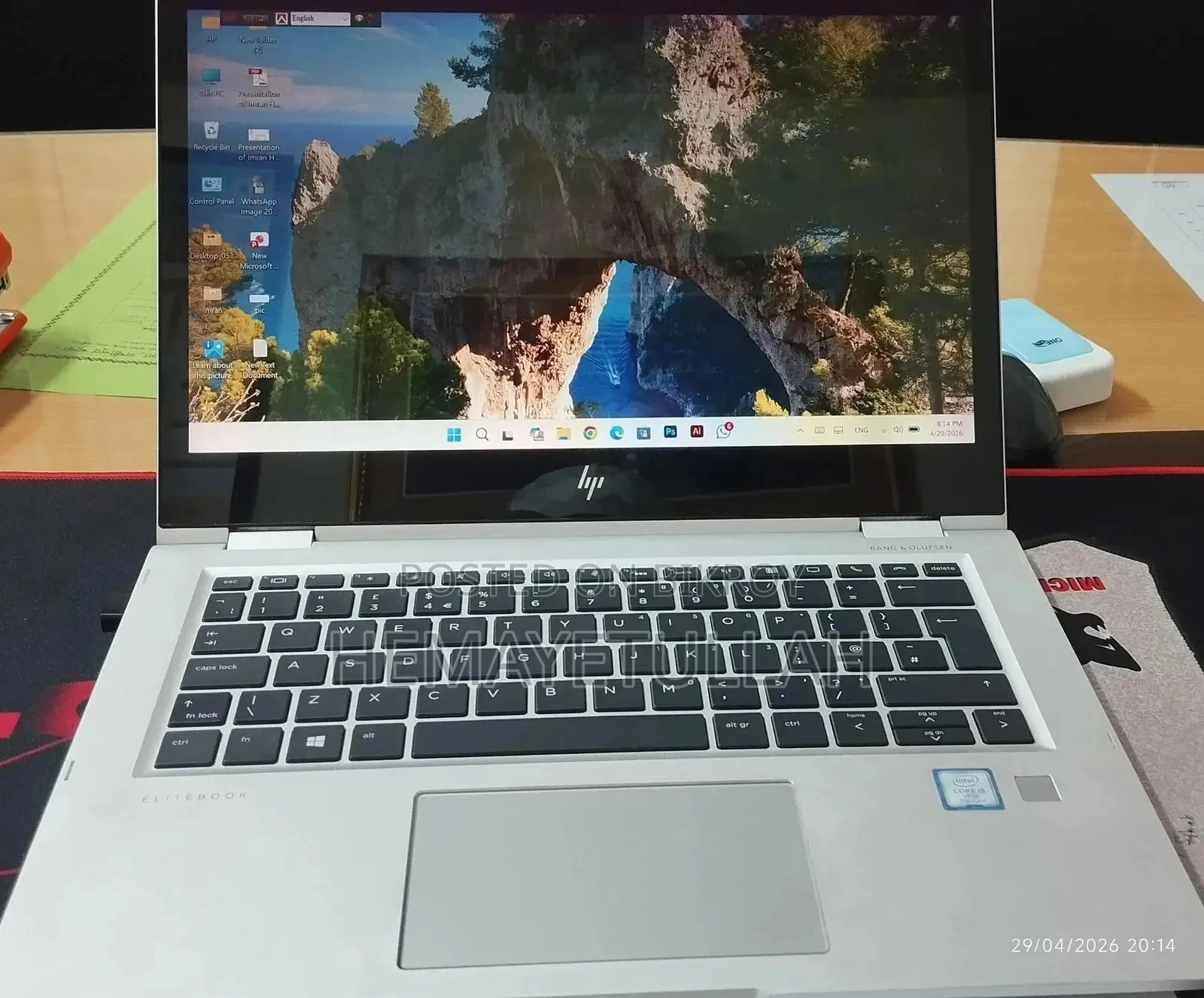 Laptop HP EliteBook X360 1030 G2 8GB Intel Core I5 SSD 128GB
