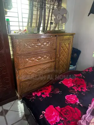 Teak Wood Bedroom Set: Wardrobe + Almira + Dressing Table - Combo Offer