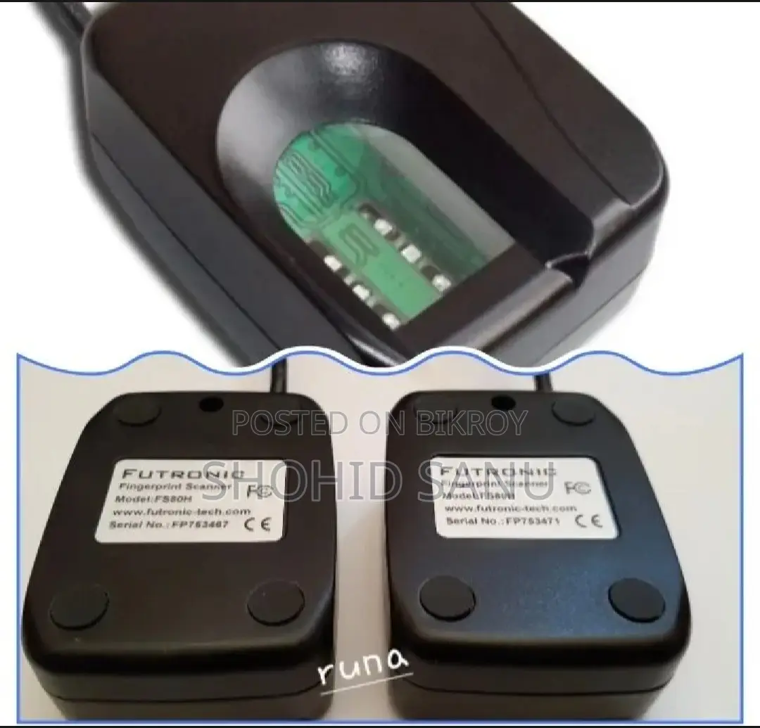 Futronic Fs80h Fingerprint Scanner Type -b -c