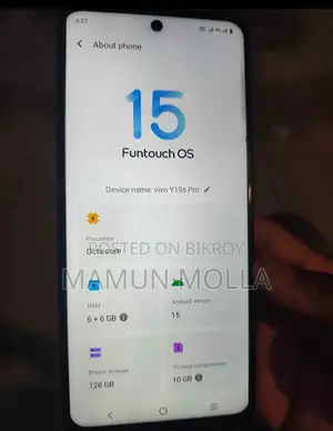Vivo Y19s Ram6+6GB/Rom128GB (Used)
