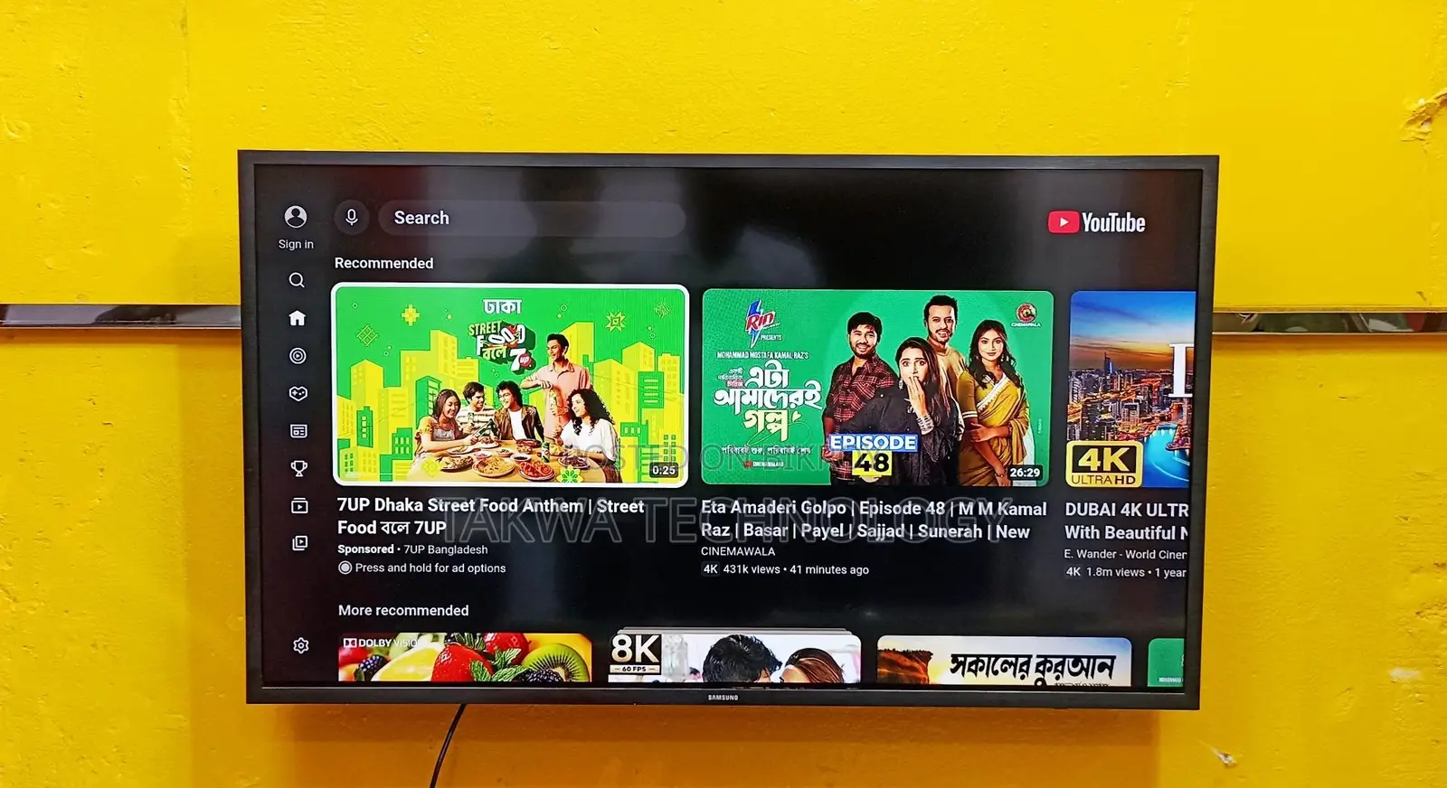 Samsung 43 Inch Smart Crystal Color Resolution TV Dolby Audio Sound