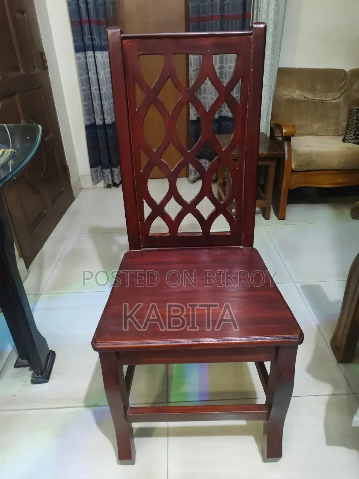 6 Teak Wood Chairs