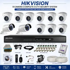 Hikvision (8 Camera) Cctv Full Package