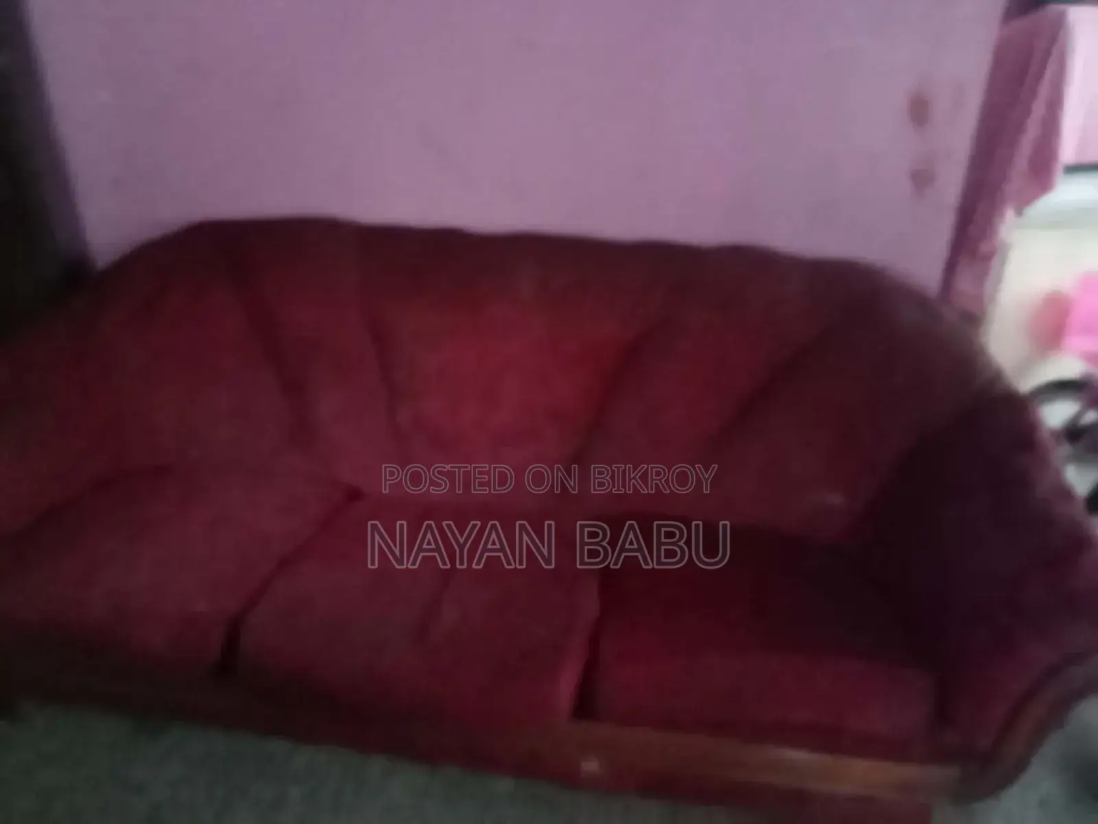 Used Red Sofa