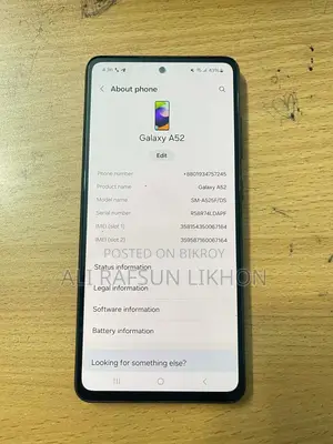 Samsung Galaxy A52 (Used)