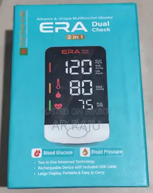 Era Duel Check Device: Blood Pressure and Blood Sugar in One Device