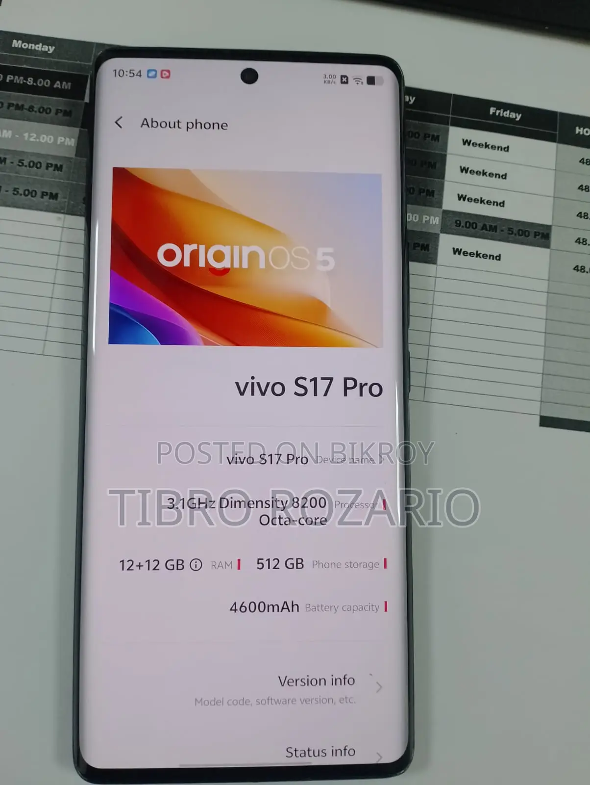 Vivo S17 512GB (Used)