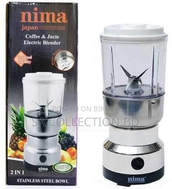 Nima 2-in-1 Electric Grinder and Blender (Model: Nm-8300)